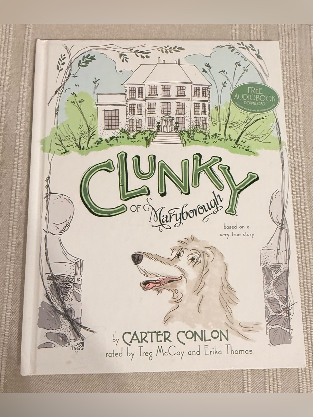 Clunky of Maryborough Kids Story Book — White & Green